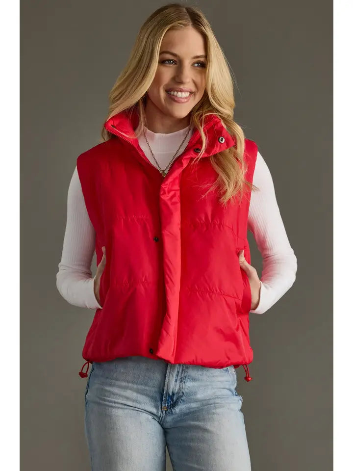 Mistletoe Moment Puffer Vest