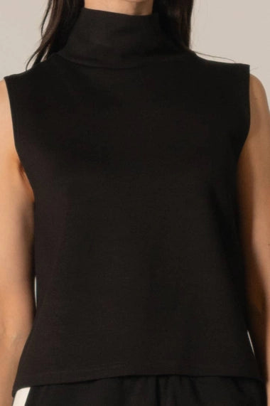 Clean Cut Mock Neck Modal Tank by P. Cill