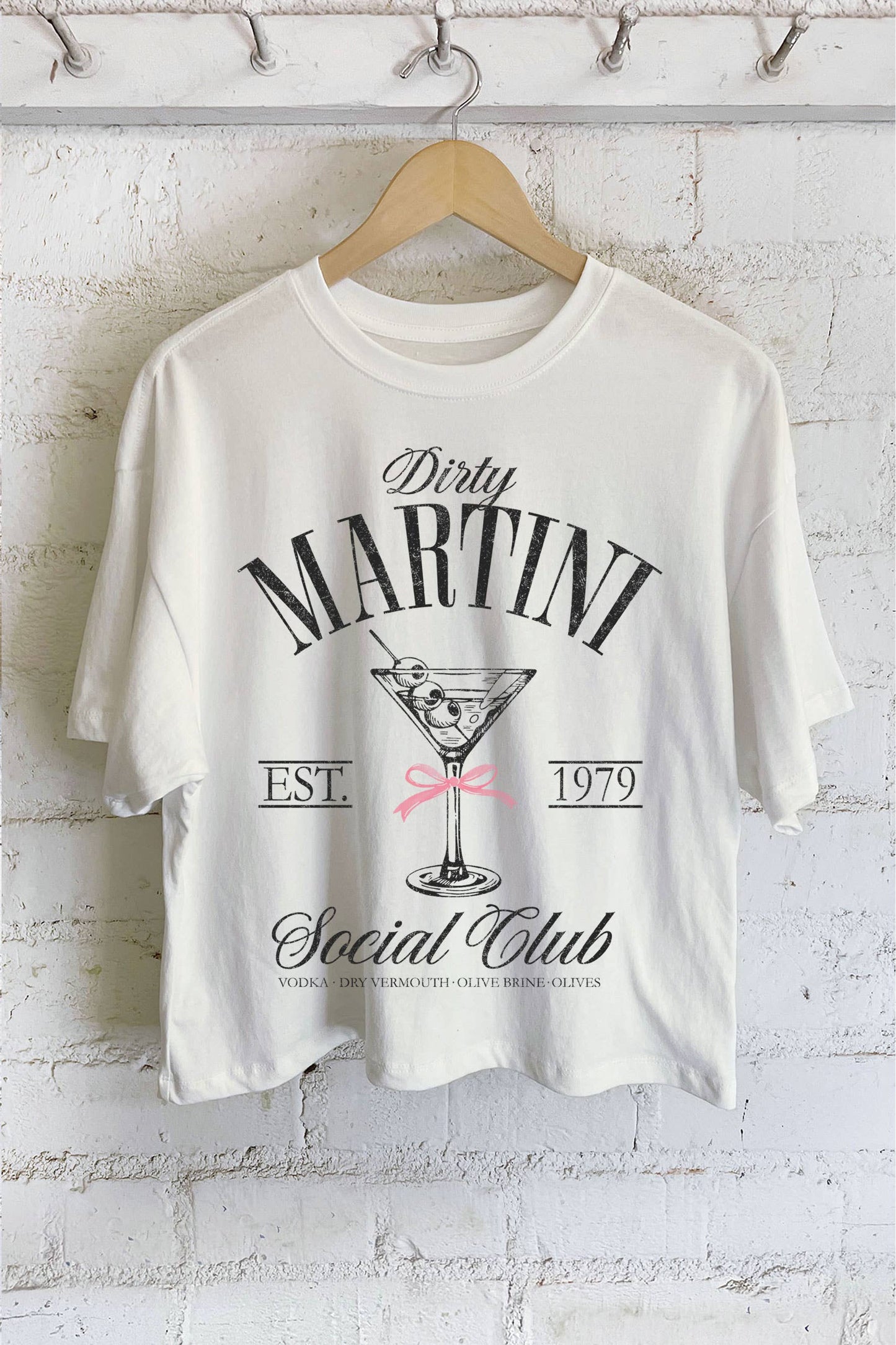 Dirty Martini Social Club Cropped Tee