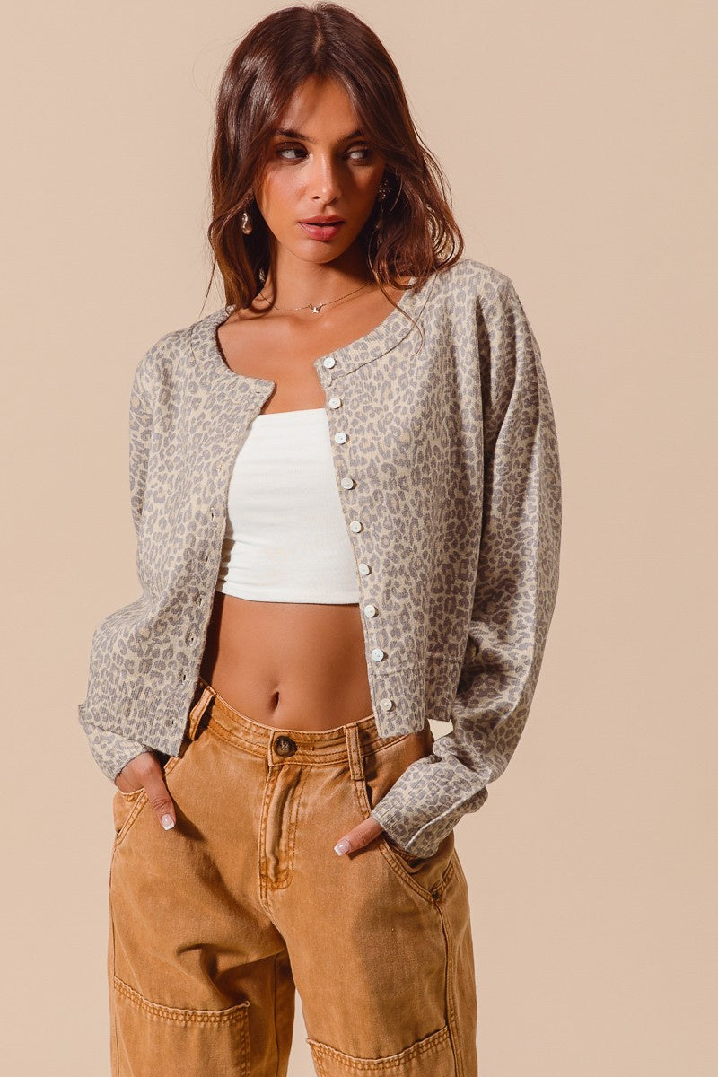 Vintage Leopard Cardigan