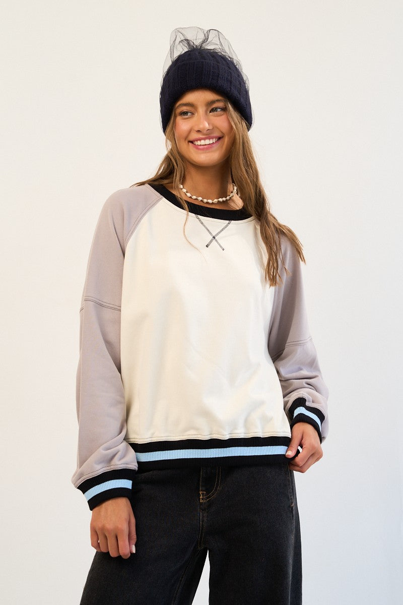 Frost & Fun Colorblock Sweatshirt