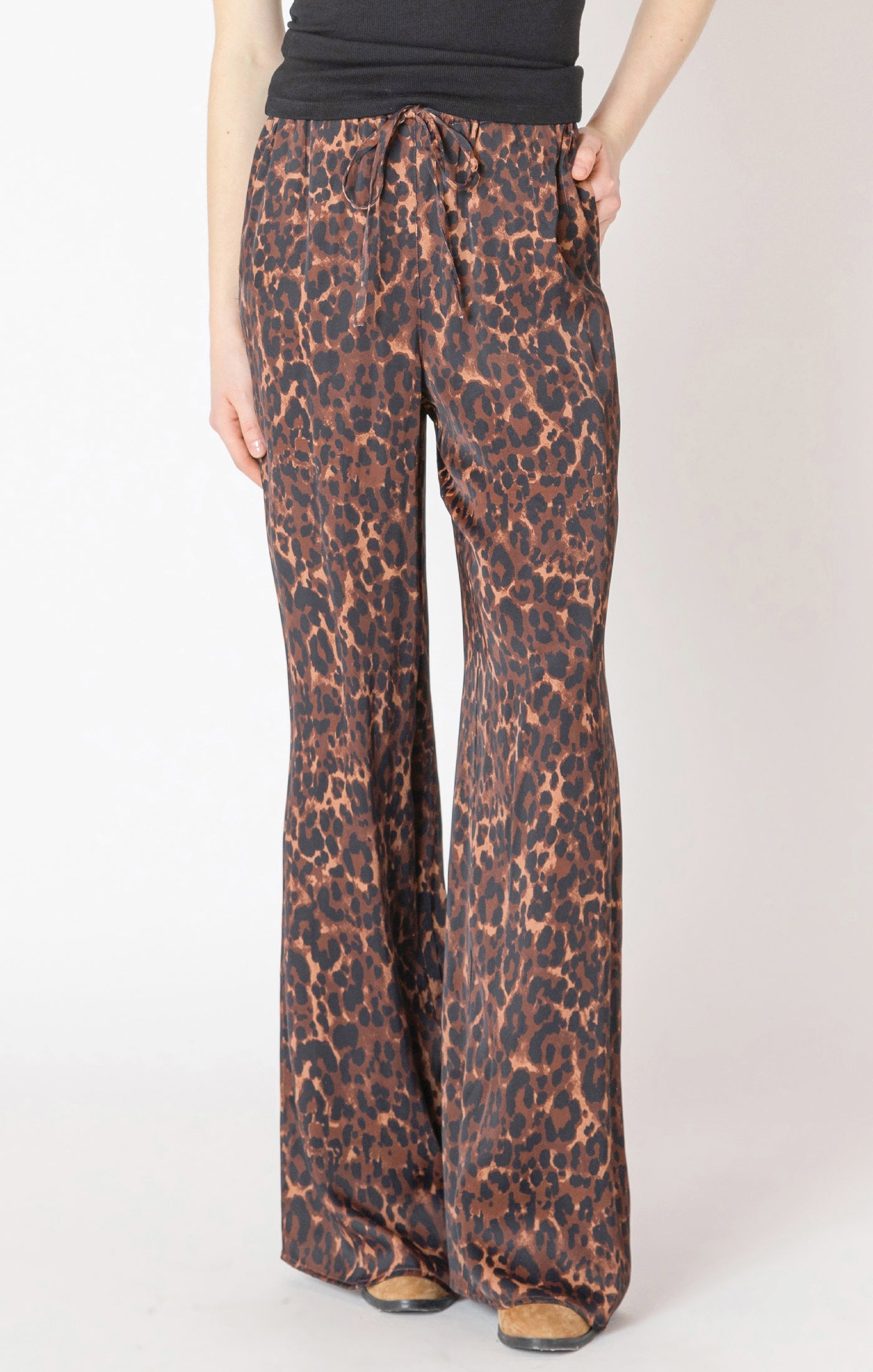On The Prowl Satin Joggers by Dex