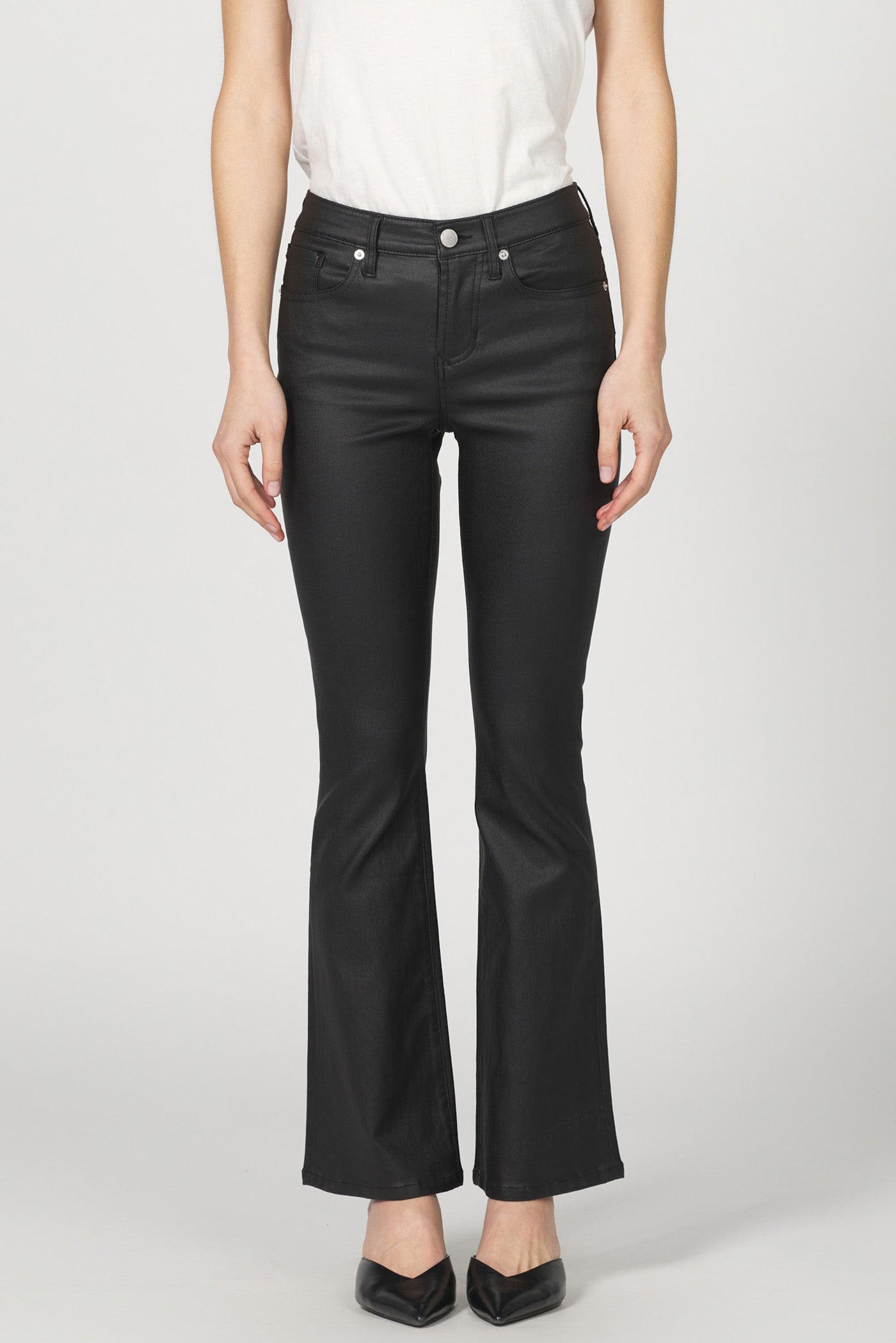 Jaxtyn Coated Denim in Black by Dear John
