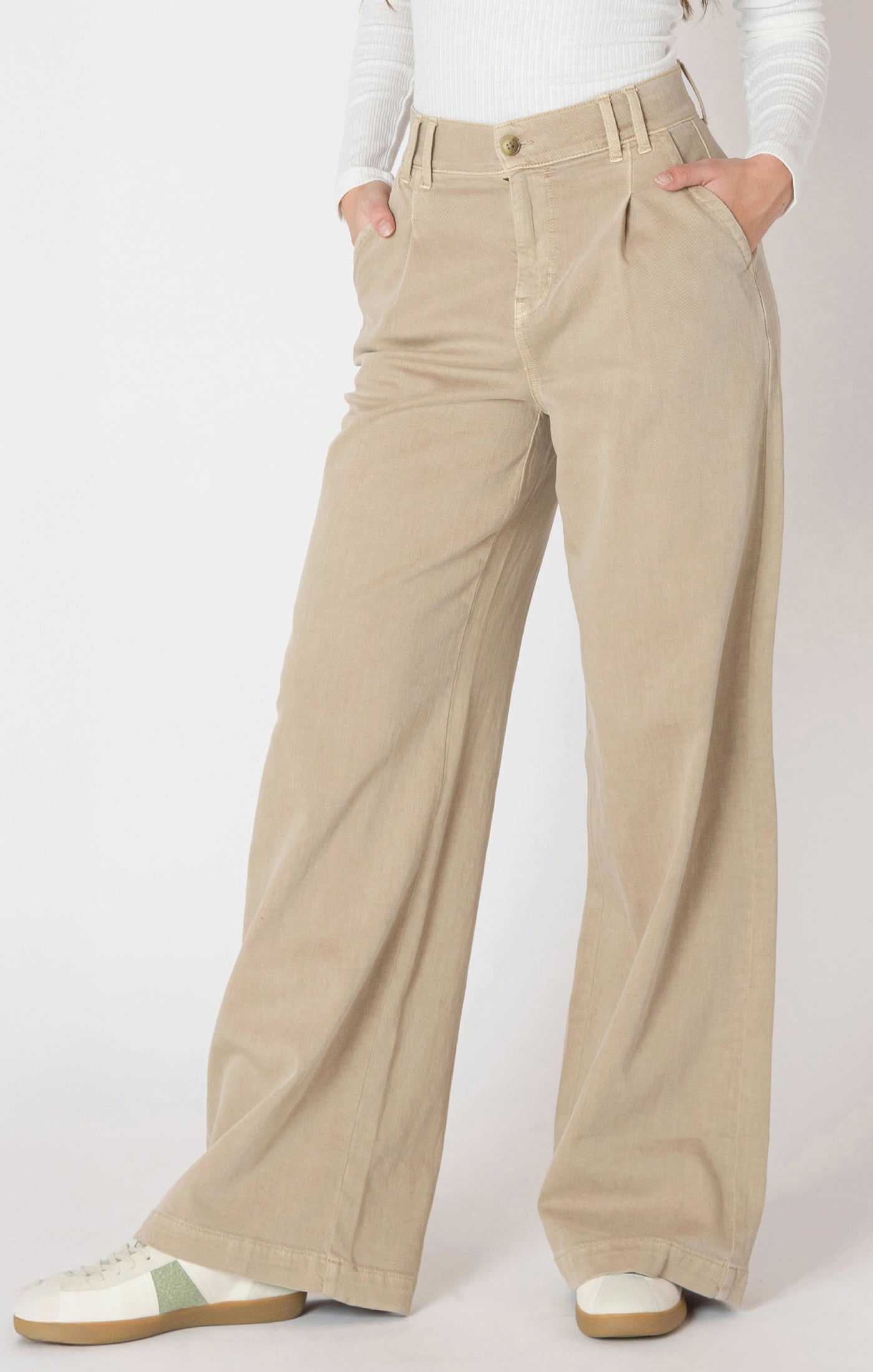 Chai Latte Wide Leg Pants by Dex
