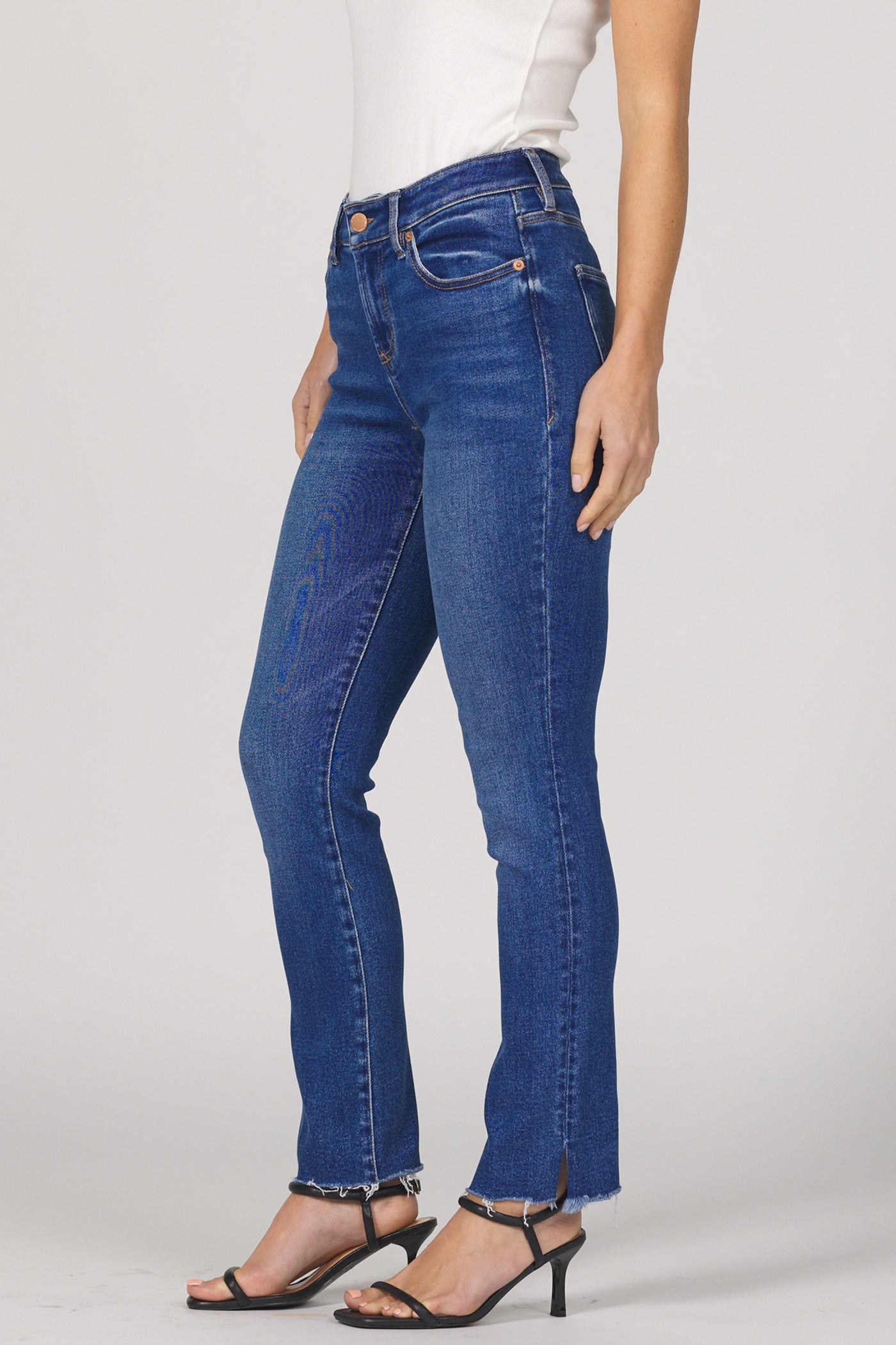 Blaire Mid Rise Clean Hem in Rivers by Dear John