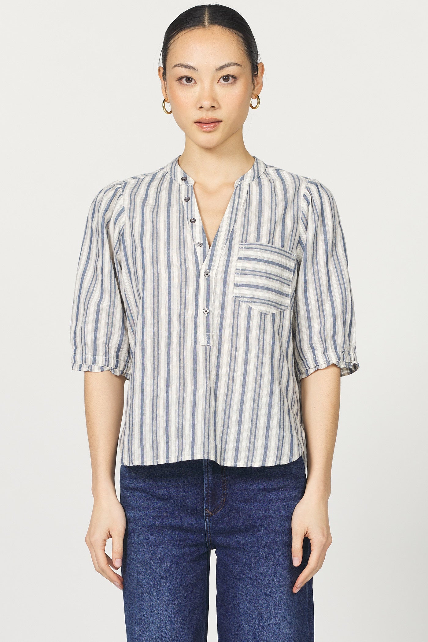Sidney in Dark Blue Stripe by Dear John