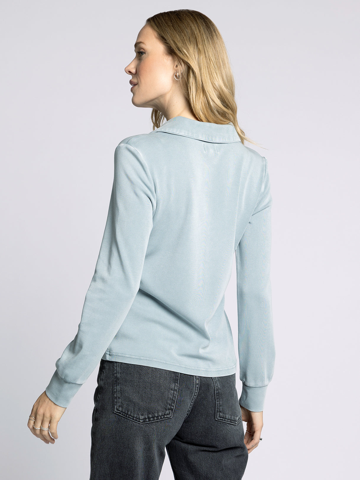 The Lucy Top in Dusty Blue by Thread & Supply