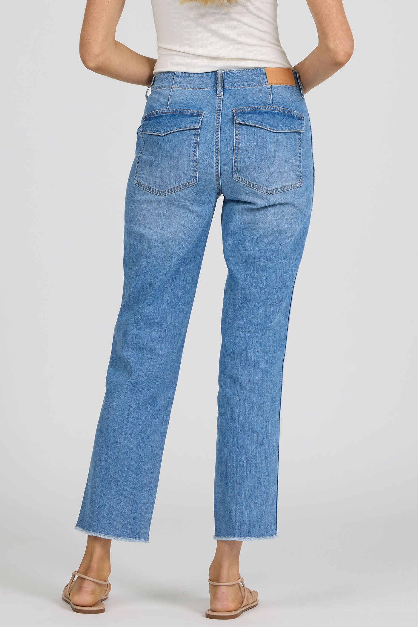 Portia Mid Rise Jeans in Dark Arthlow by Dear John