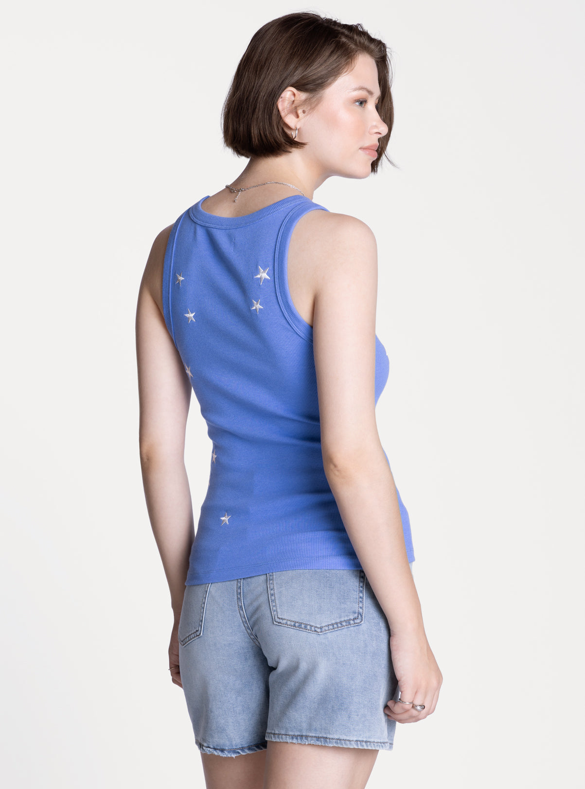 Edlin Tank in Surf Blue Star by Thread & Supply