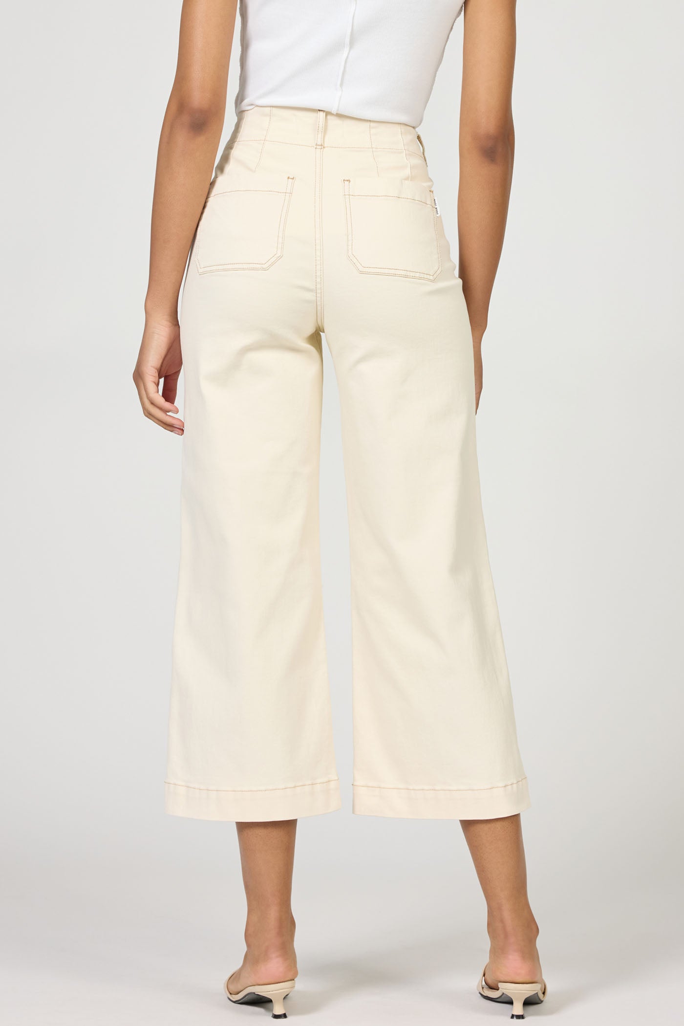 Audrey High Rise Jeans in Ivory by Dear John