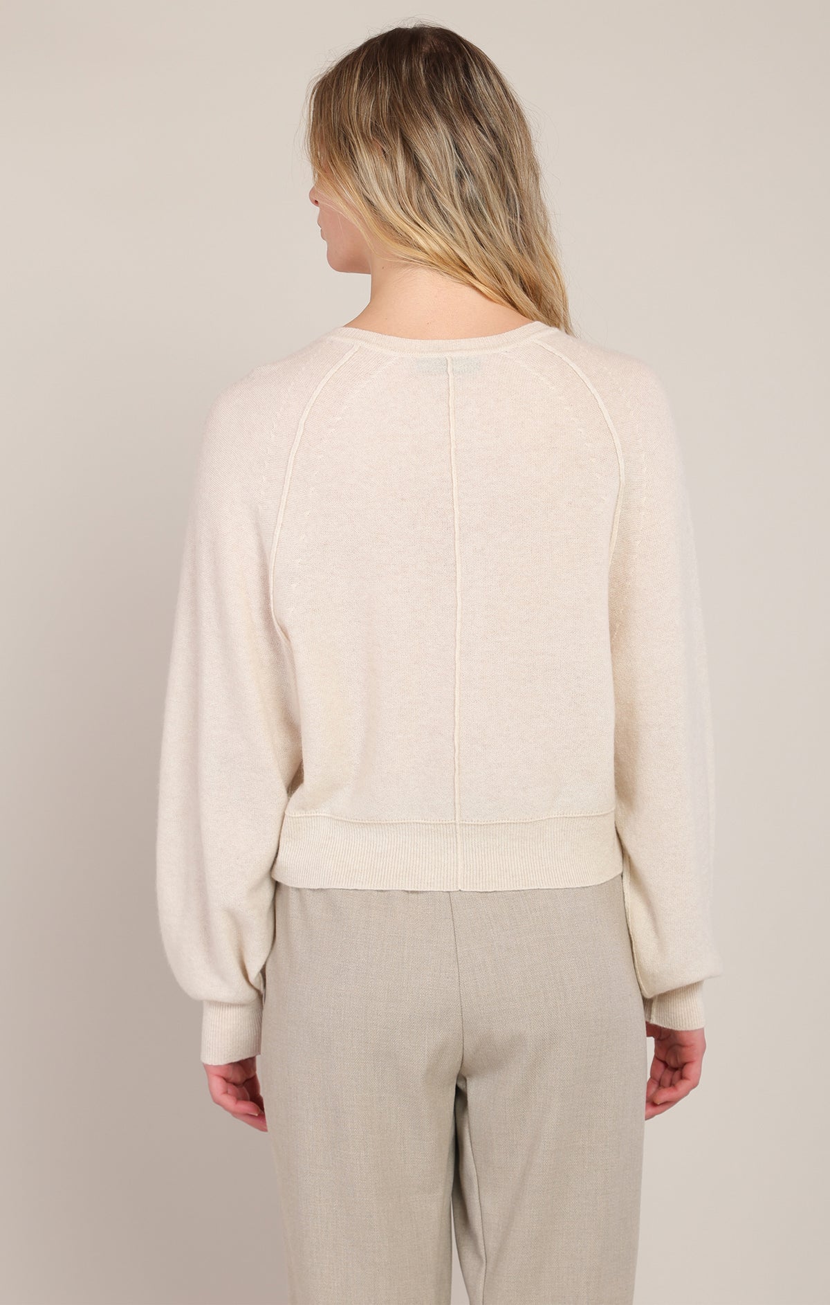 Cozy Company Henley Sweater in Pearl