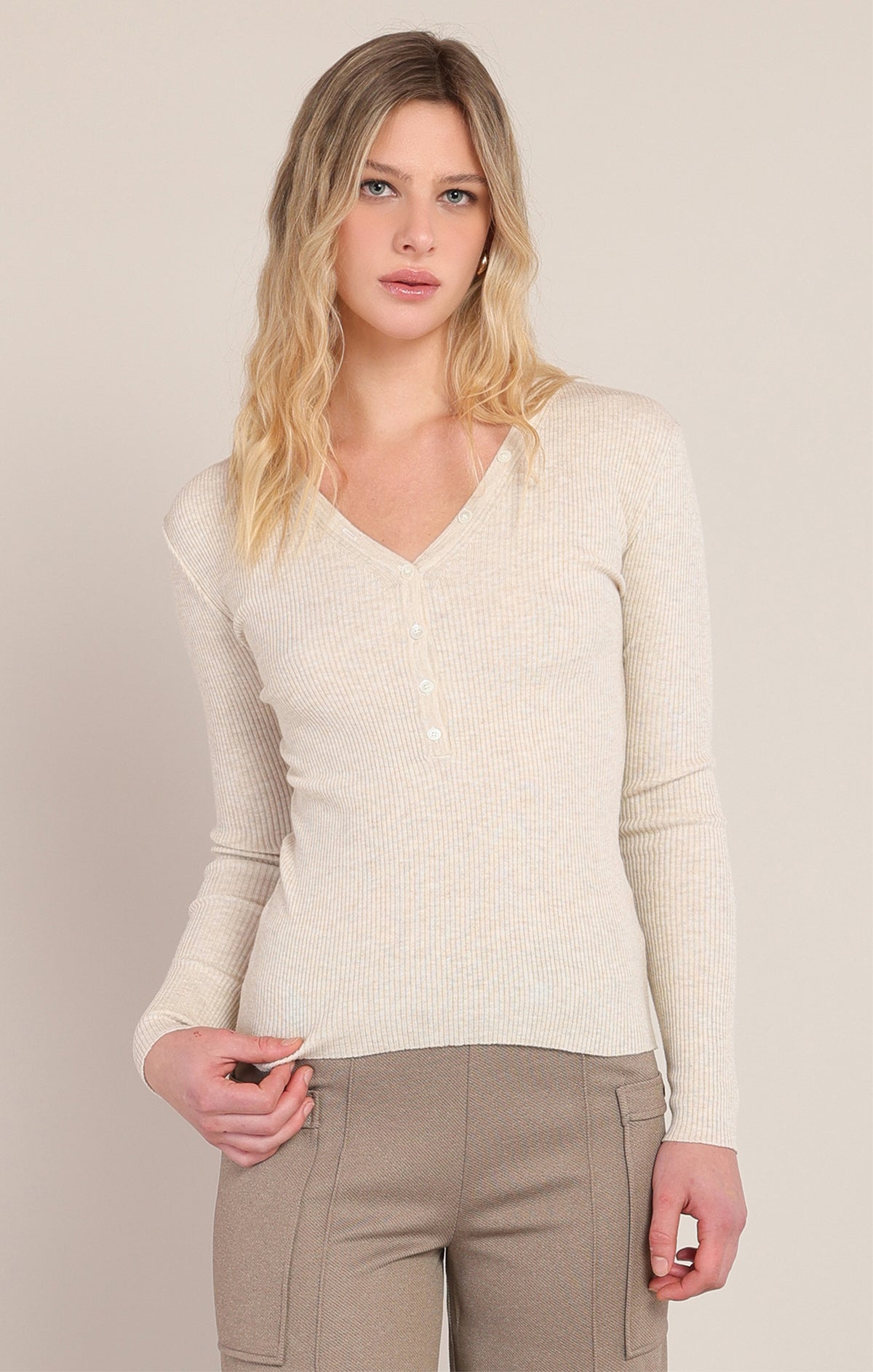 Simply Sweet Henley Knit Top