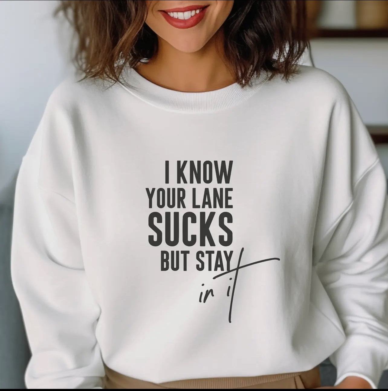 50% OFF - Stay in Your Lane Sweatshirt