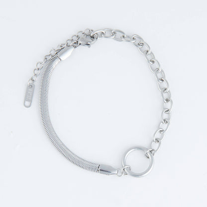 Narelle Waterproof Cable & Snake Chain Bracelet