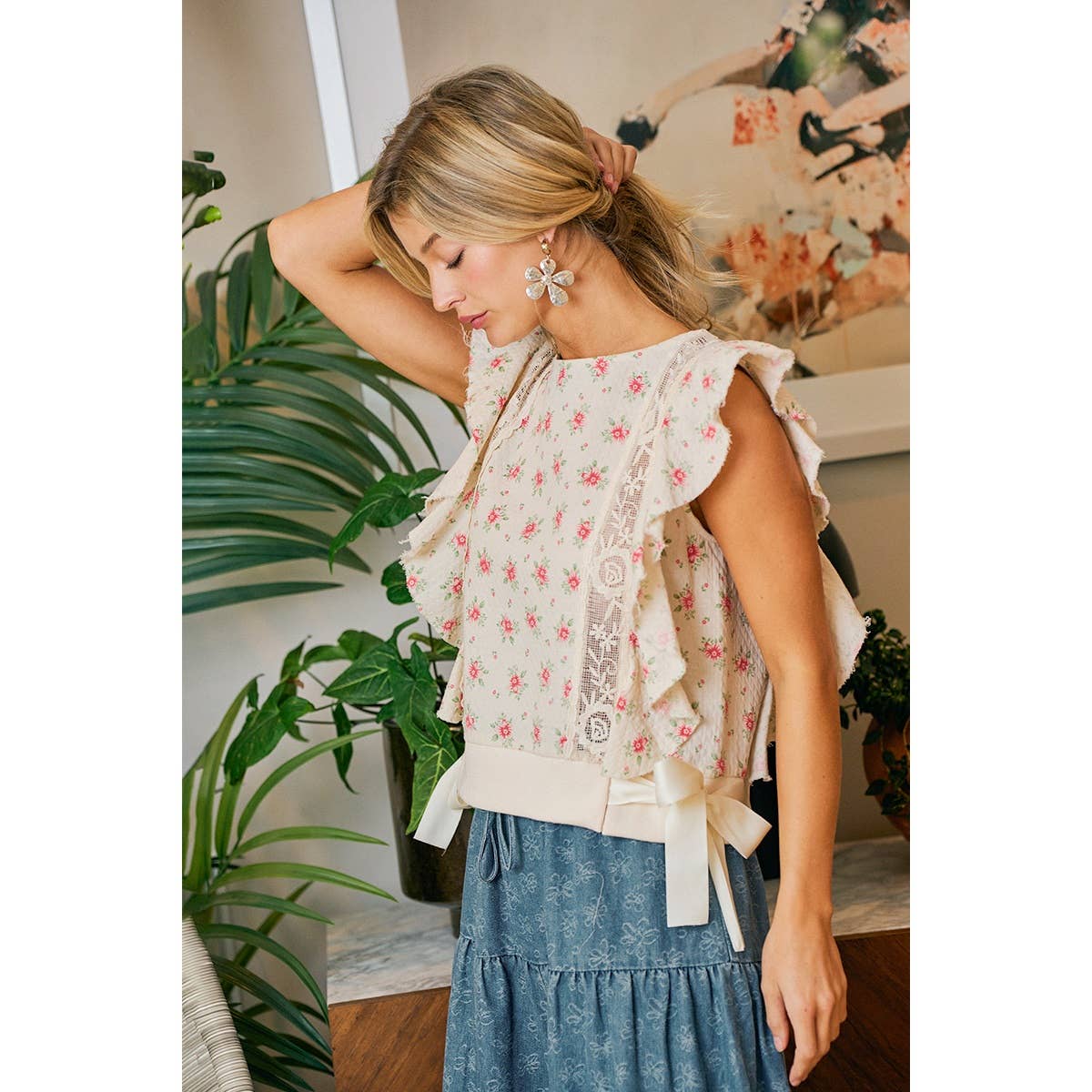 Sweet Meadow Flutter Top