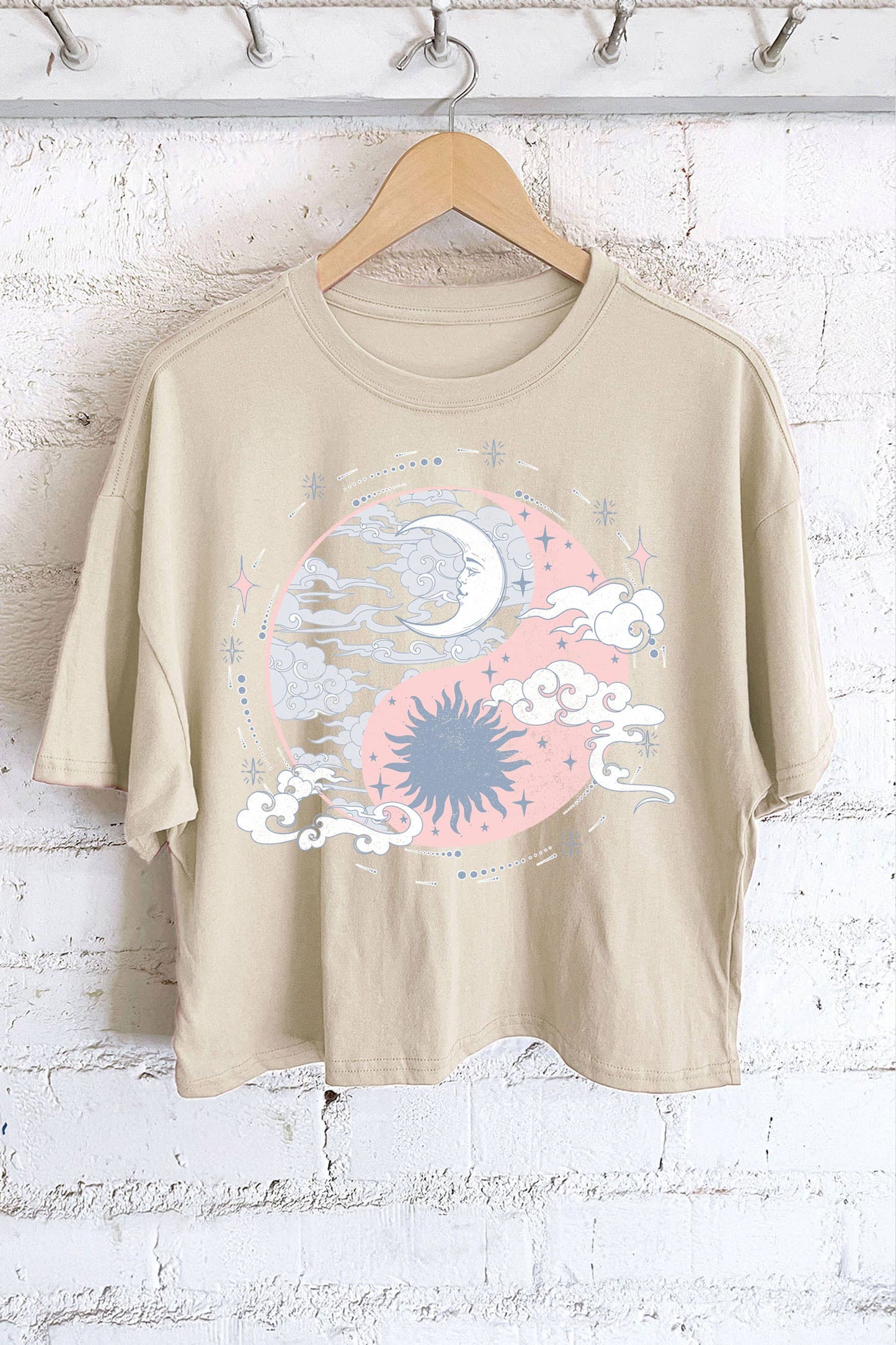 Dreamer Sun & Moon Cropped Tee