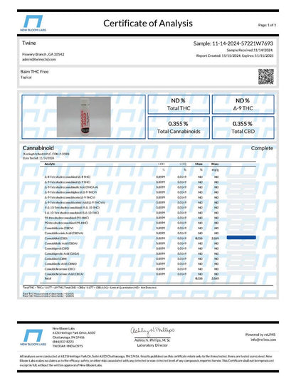 Charming Cherry CBD Never Lose Large Lip Balm