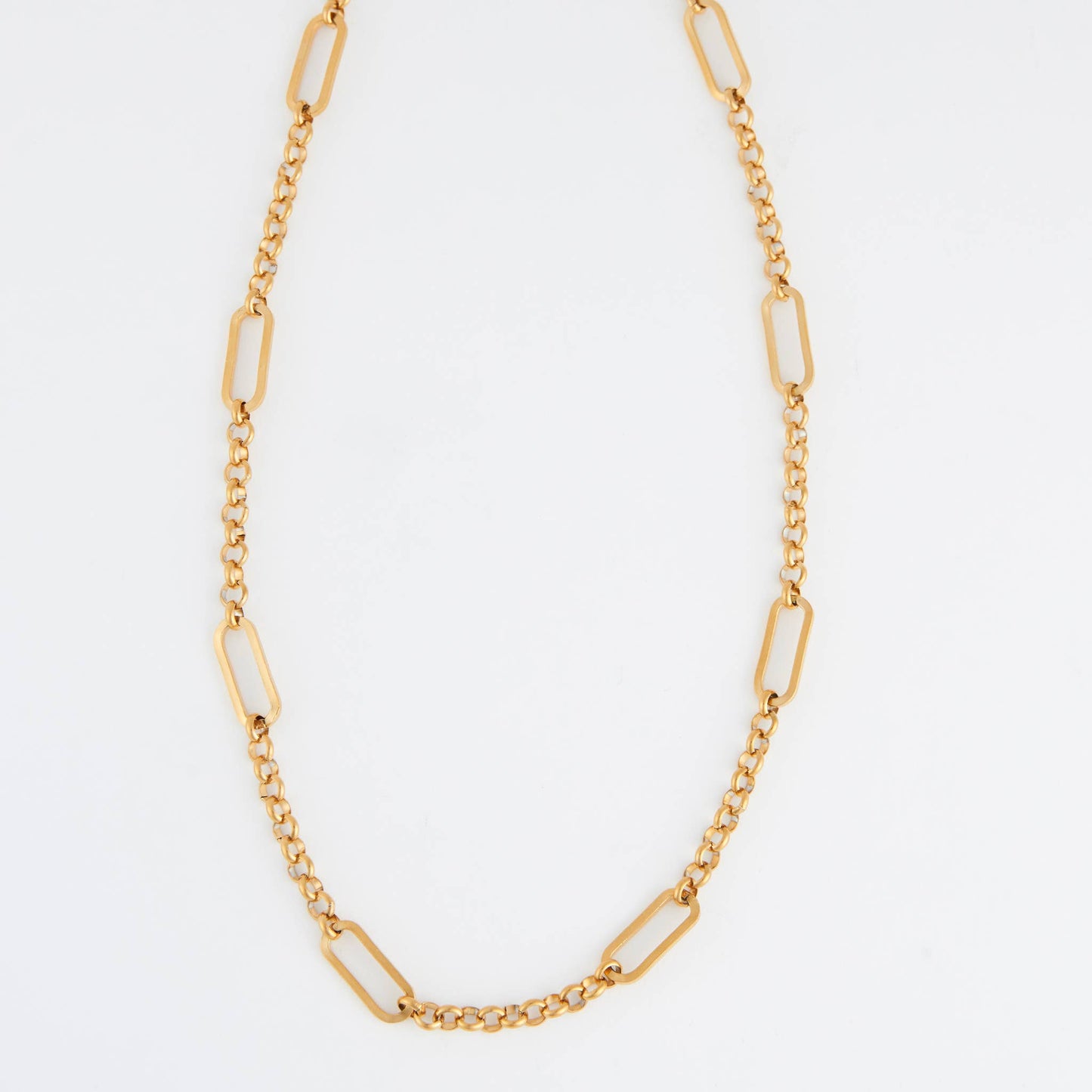 Narelle Waterproof Rolo Link Bar Station Necklace