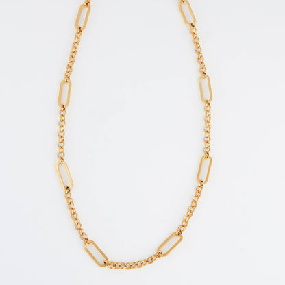 Narelle Waterproof Rolo Link Bar Station Necklace