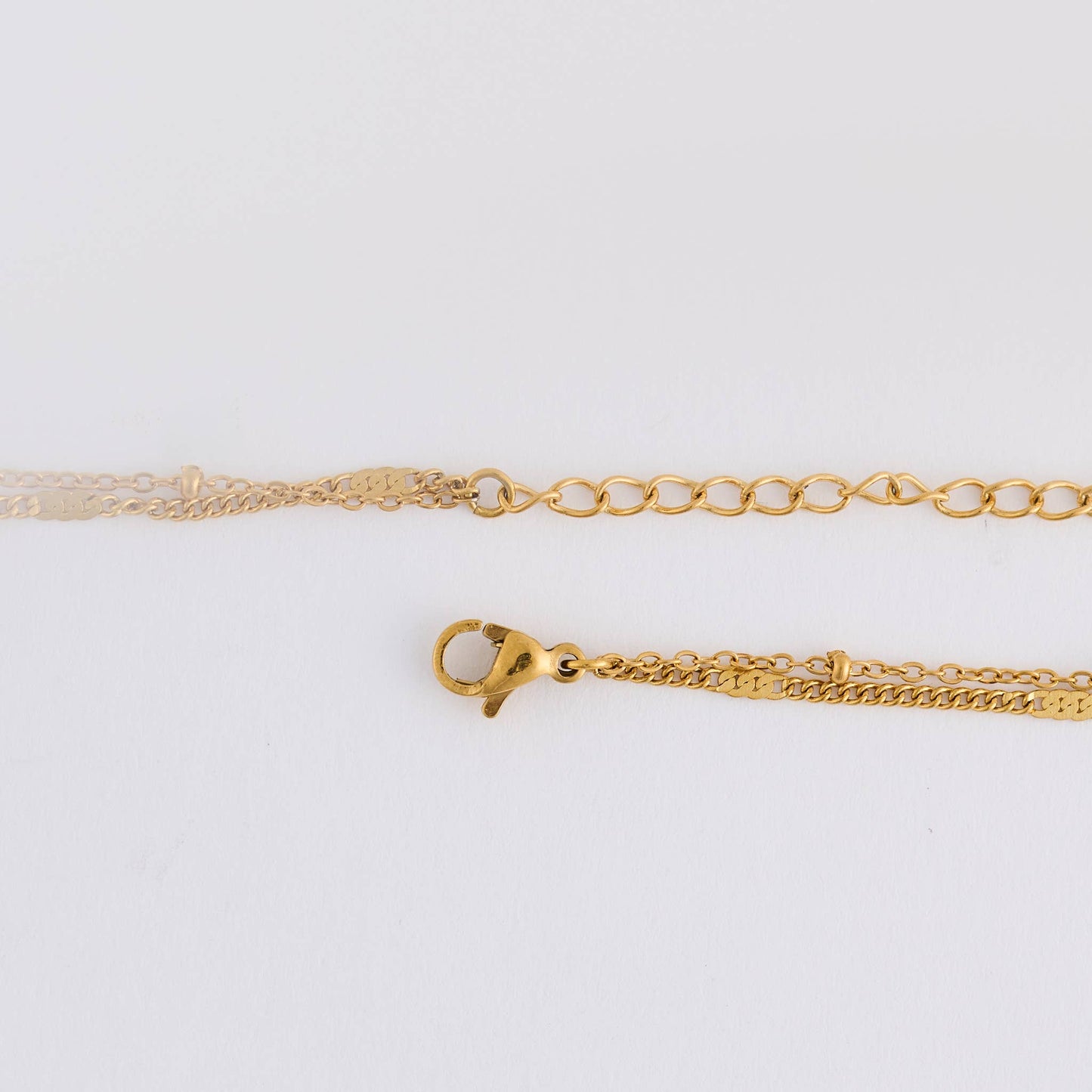 Narelle Waterproof Double Row Amethyst Station Necklace