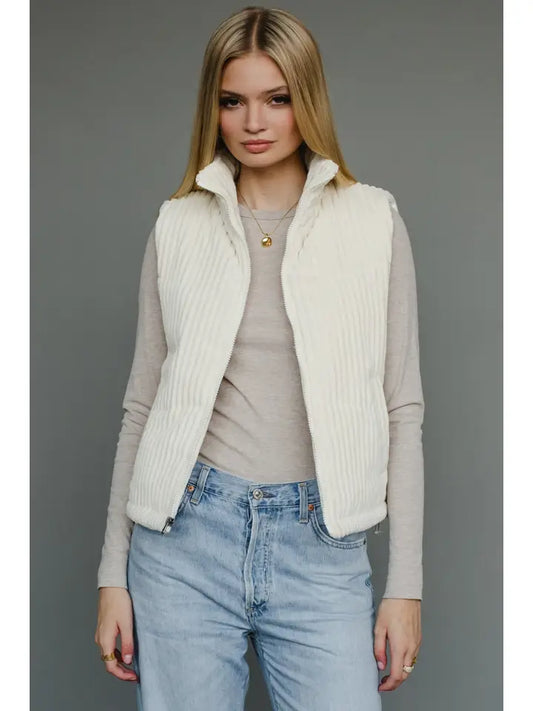 Vanilla Bean Corduroy Vest