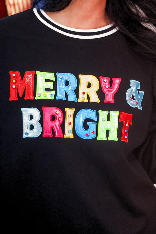 PRE ORDER Merry & Bright Foil Pullover (ETA 10/19)