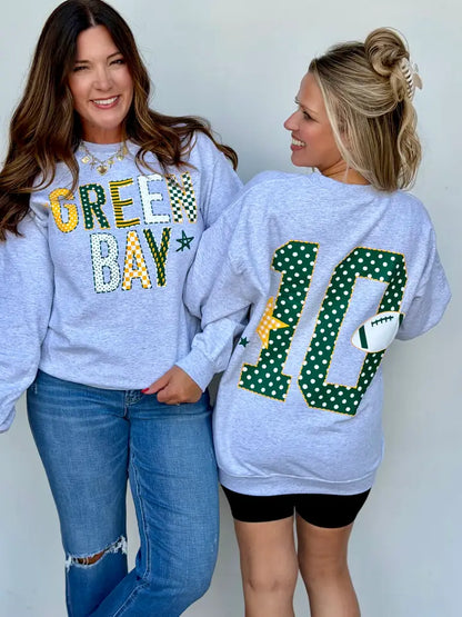 PRE ORDER Green Bay Patchwork Spirit Sweatshirt