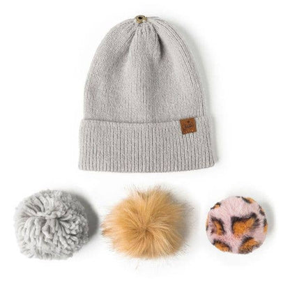 Britt's Knits Snap To It Mix & Match Pom Hat