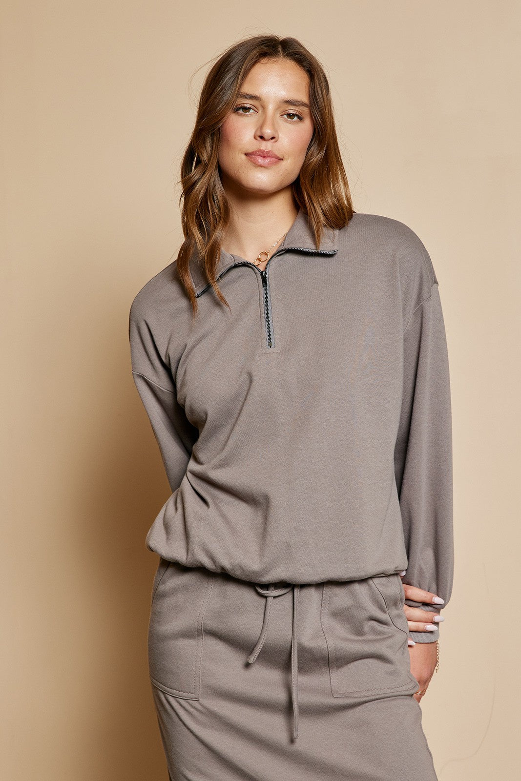 Half Zip French Terry Pullover