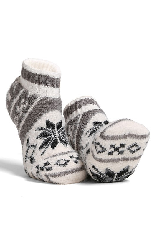 Let It Snow Non-Slip Slipper Ankle Socks