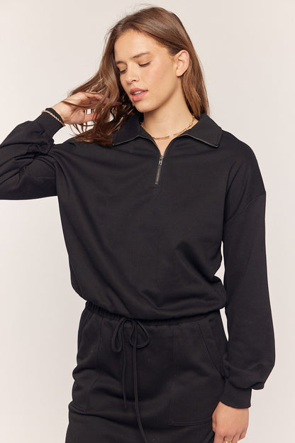 Half Zip French Terry Pullover