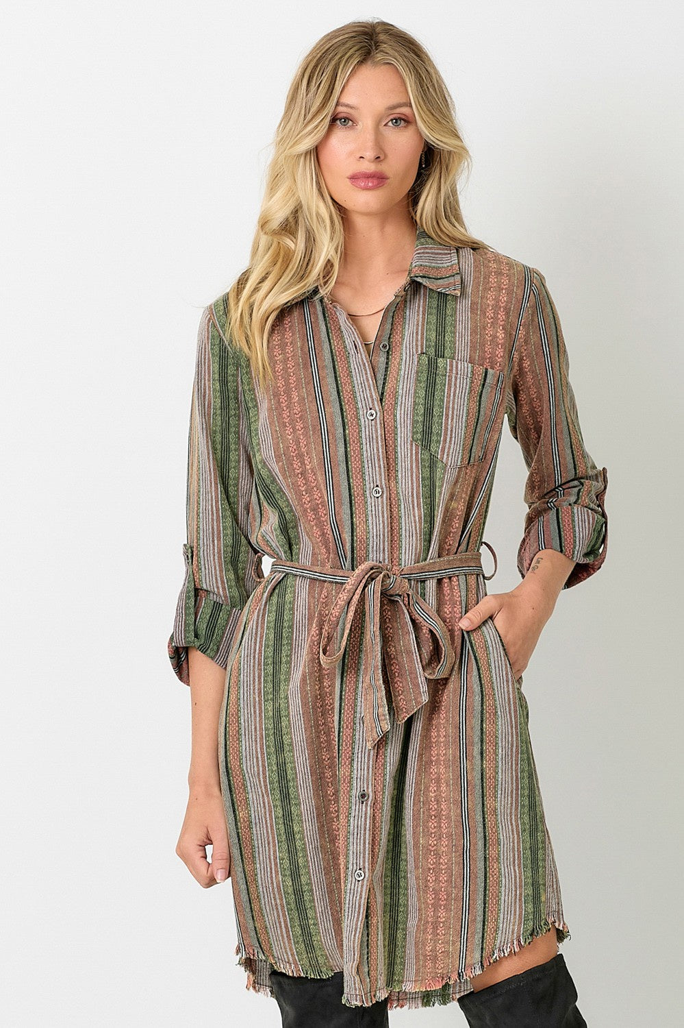 Harvest Hustle Shirt Dress