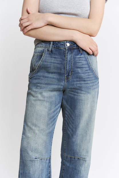 Bluebird Barrel Leg Jeans by Mica Denim