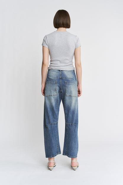 Bluebird Barrel Leg Jeans by Mica Denim