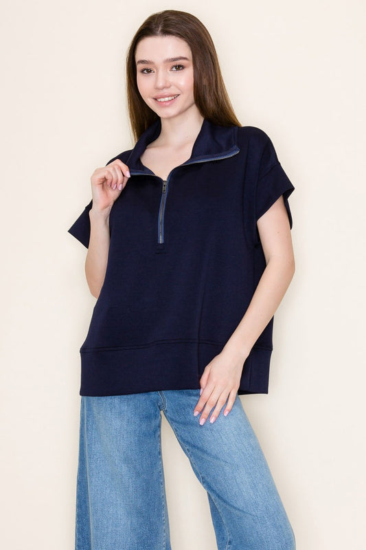 Zip It & Chill Knit Top