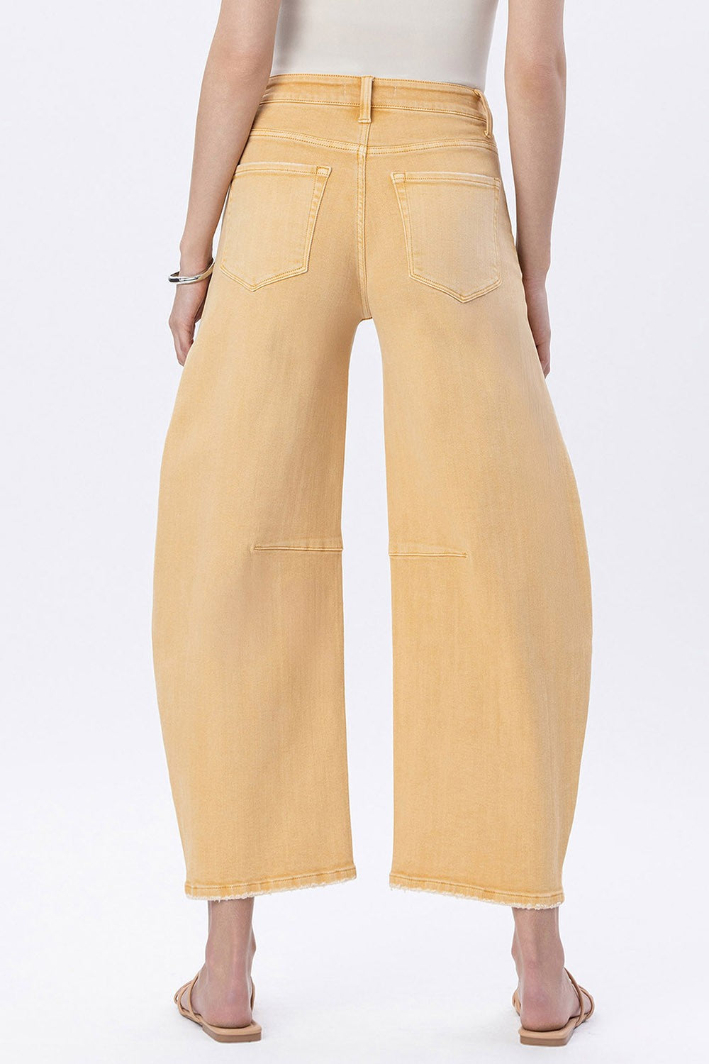 Harvest Haze Barrel Leg High Rise Jeans by Flying Monkey