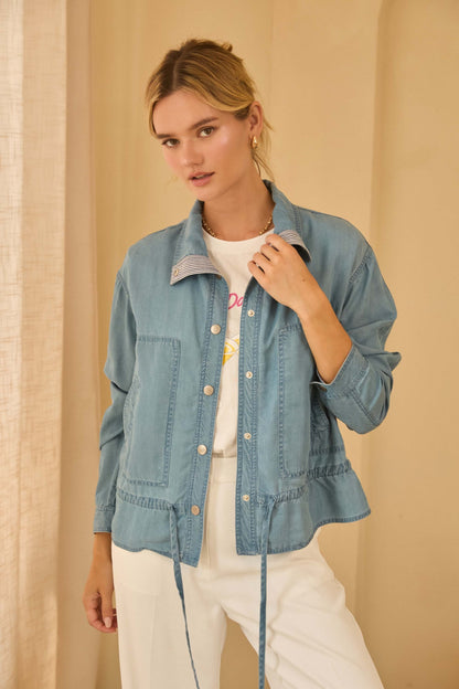 Cinch & Go Tencel Jacket by Skies Are Blue