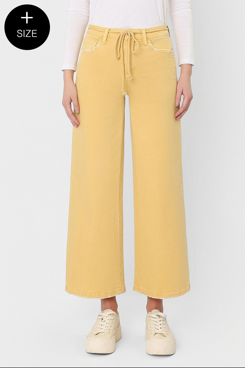 Meadow Walk Wide Leg Jeans in Marigold by Vervet