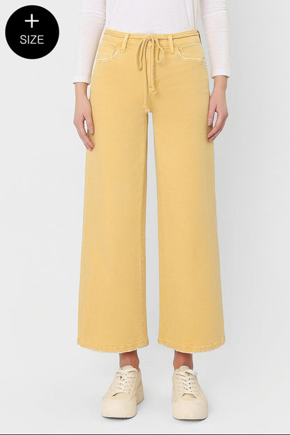 Meadow Walk Wide Leg Jeans in Marigold by Vervet