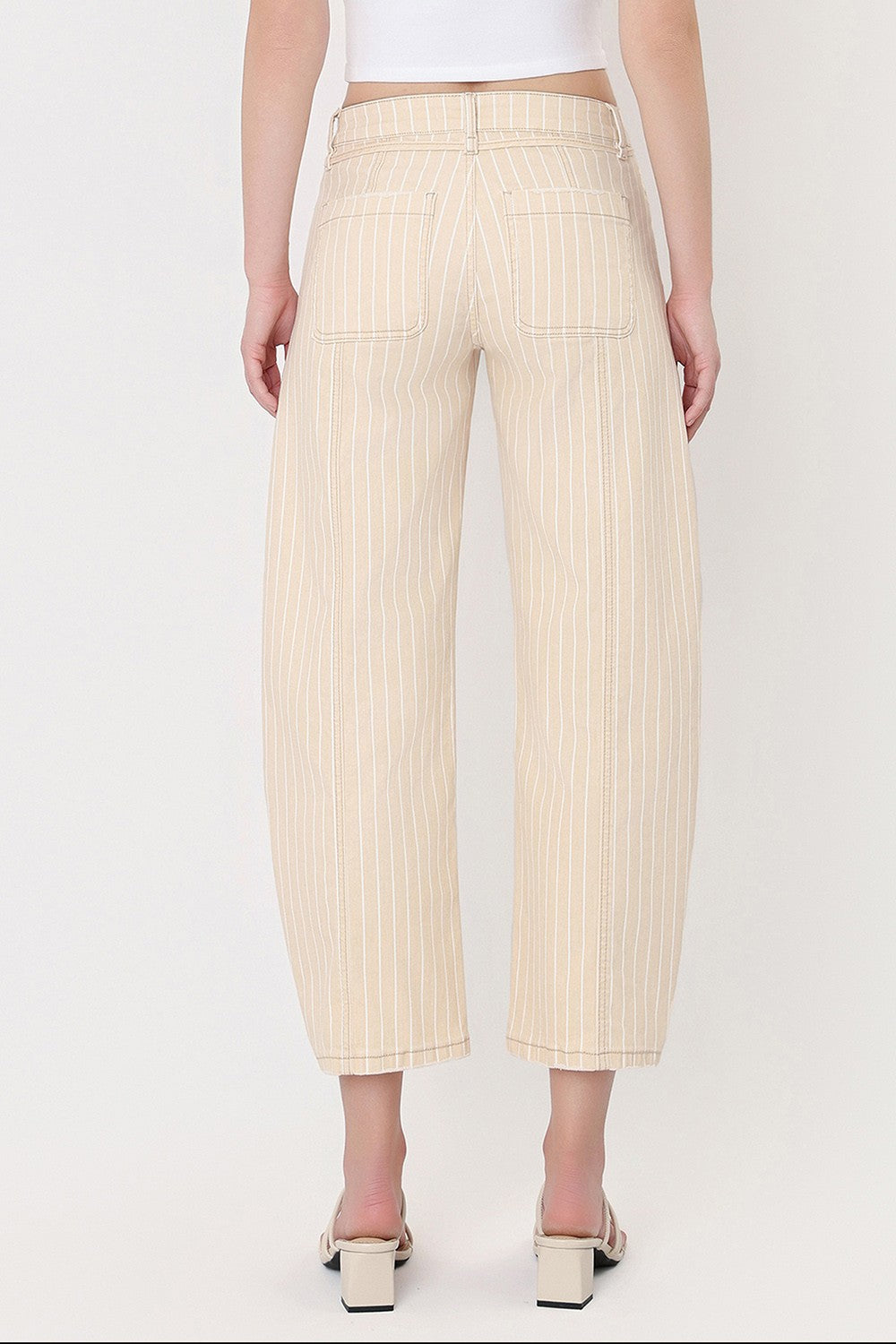 Sunny Side High Rise Barrel Leg Jeans by Lovervet