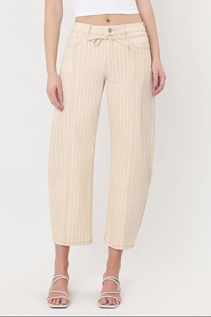 Sunny Side High Rise Barrel Leg Jeans by Lovervet