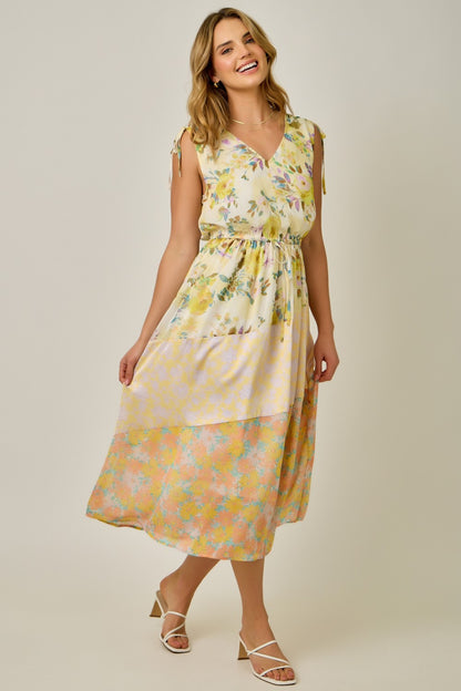 Honey Bloom Dress in Lemon Mix by Mystree