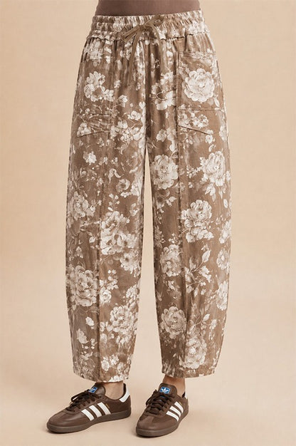 Bloom & Go Fench Terry Barrel Leg Joggers