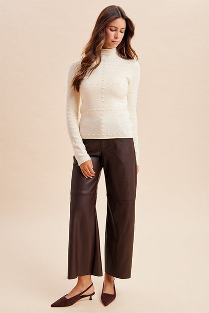 After Hours Espresso Faux Leather Pants