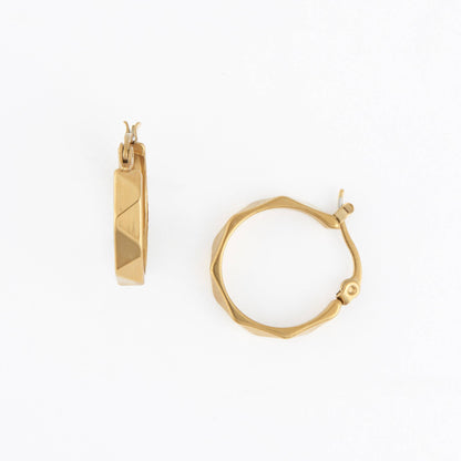 Narelle Waterproof Abstract Hoop Earrings