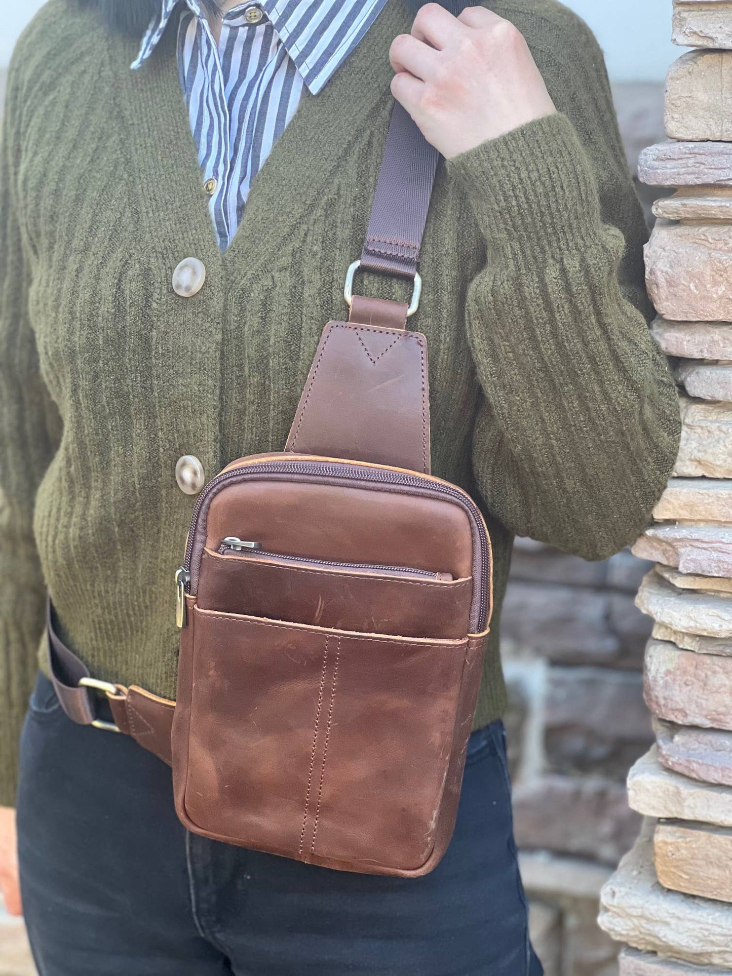 PRE ORDER Roam Free Leather Sling