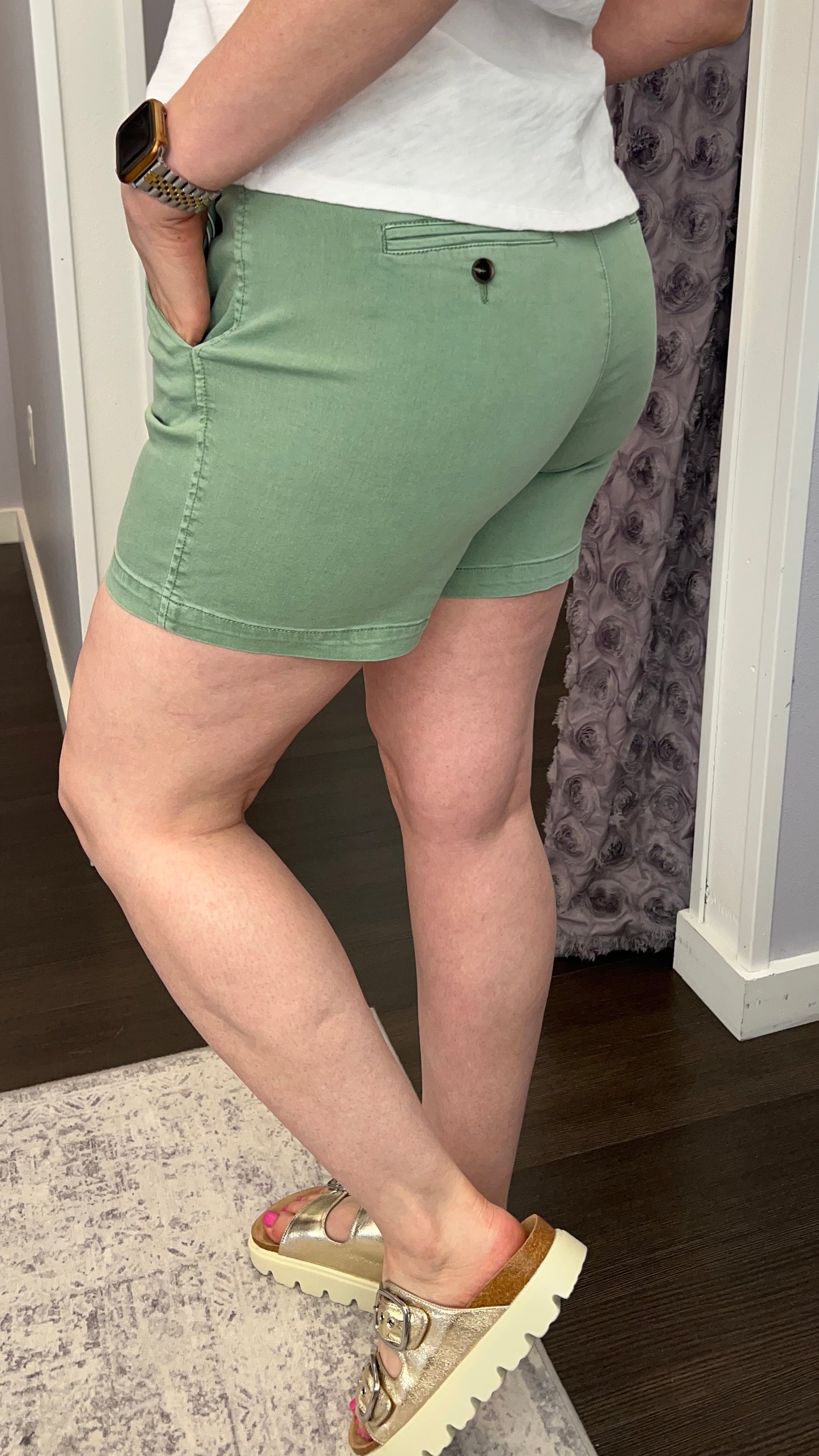 South Hampton Shorts in Iceberg Green by Dear John