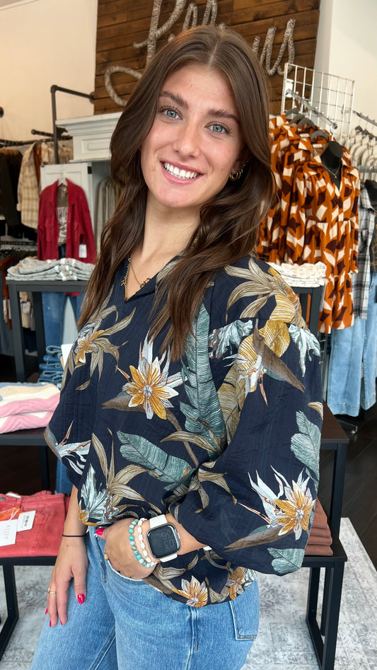 Golden Hour Blooms Top