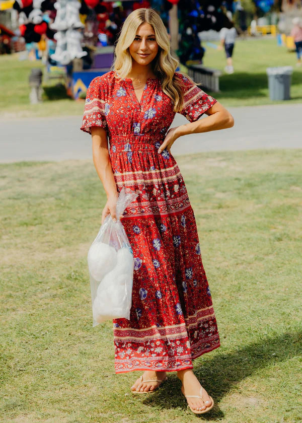 Kaydree Dress in Hearth Rose