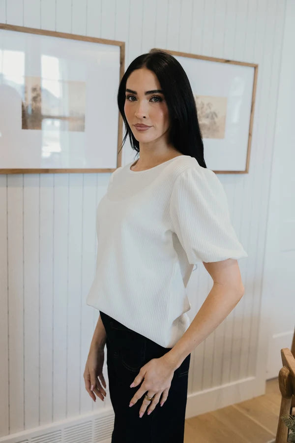 Simply Polished Puff Sleeve Top